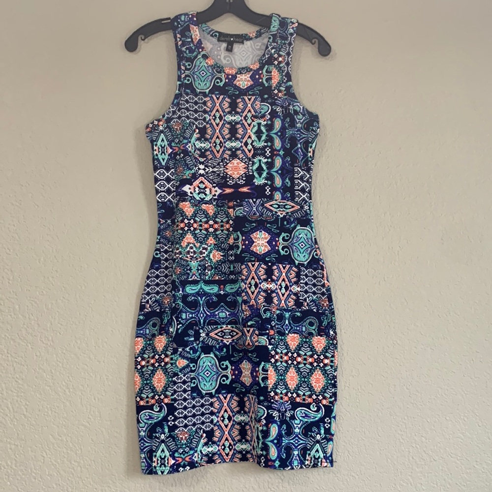 Bodycon patterned dress